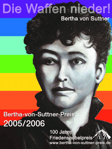 Ausstellungsplakat zum Bertha-von-Suttner Preis 2005/2006
